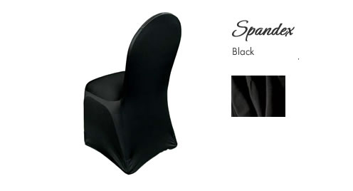 Chair Cover Rentals, Spandex Black