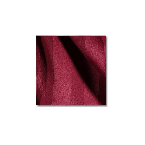 Burgundy Polyester Satin Stripe Linen Rentals